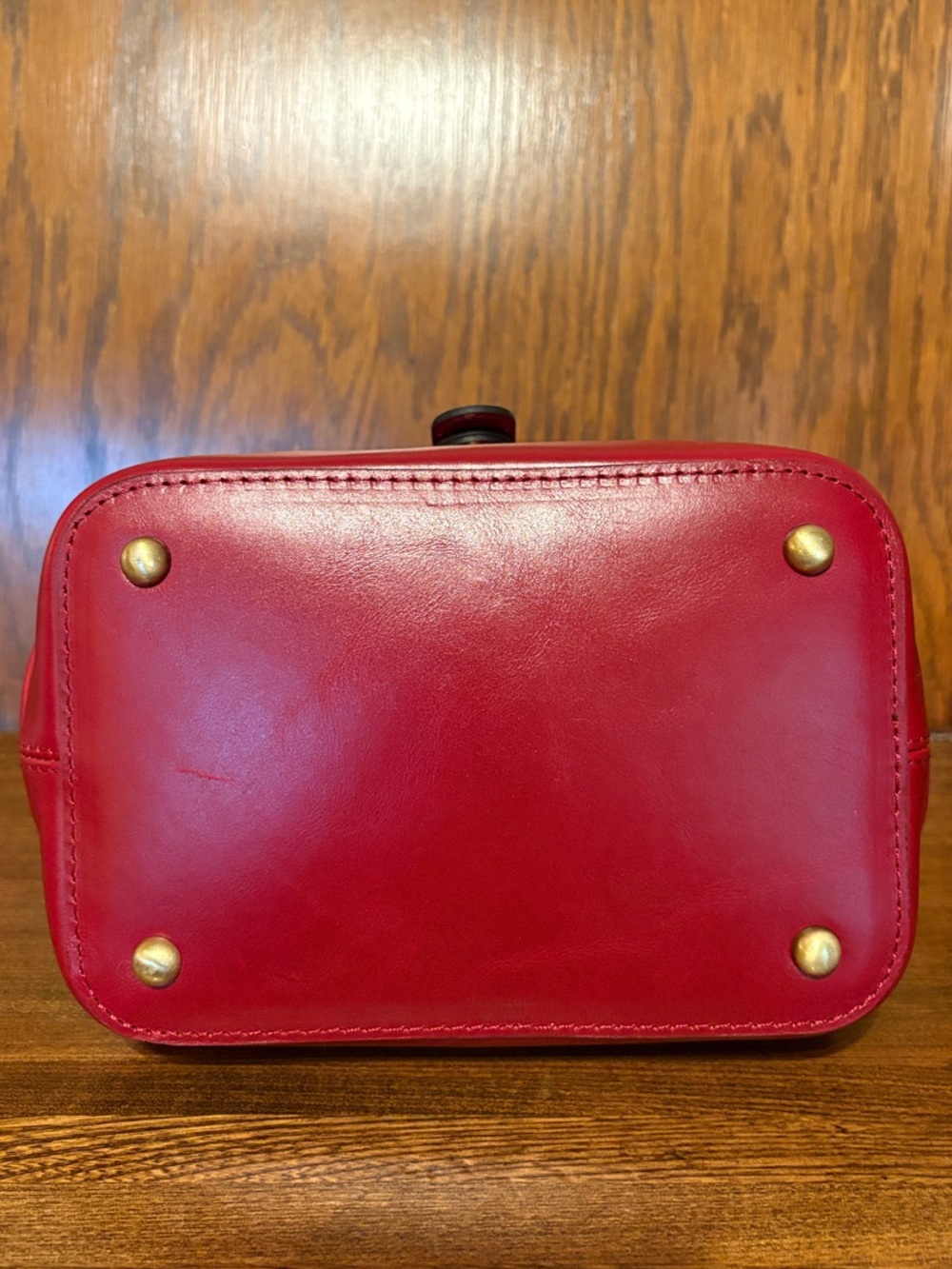 NWT-Patricia Nash-Leather-Halina-Top Handle Hobo w/Strap-Buckle-Berry Red-$199 - Picture 8 of 16